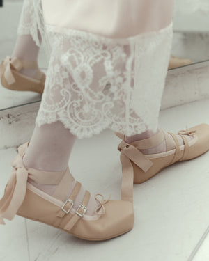 Giselle Flat Pink Beige