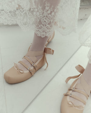 Giselle Flat Pink Beige