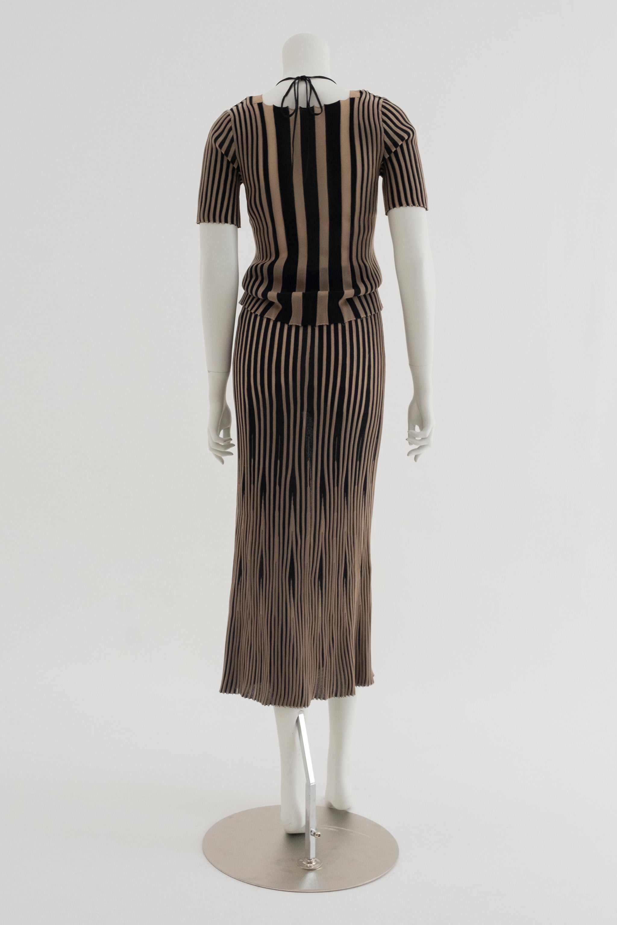 tin knit dress(without liner)＿BK×BEG