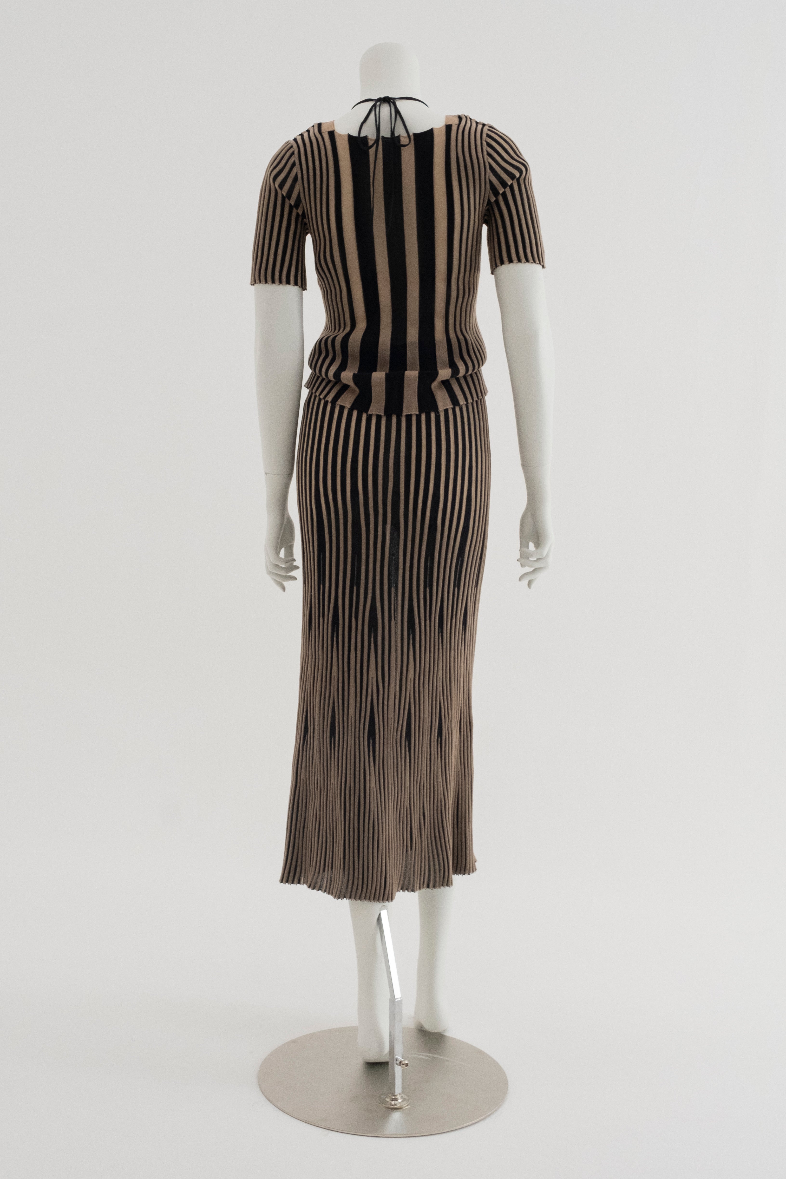 tin knit dress(with liner)＿BK×BEG