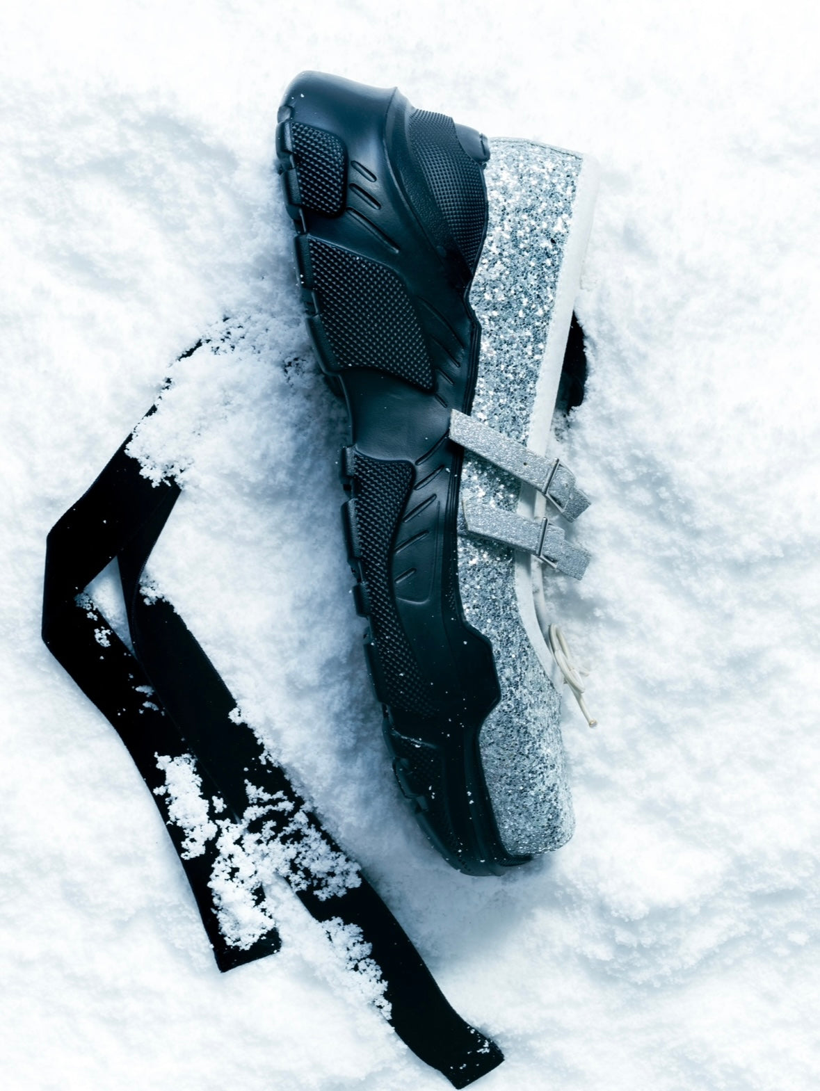 Giselle_glitter Silver glitter×BK