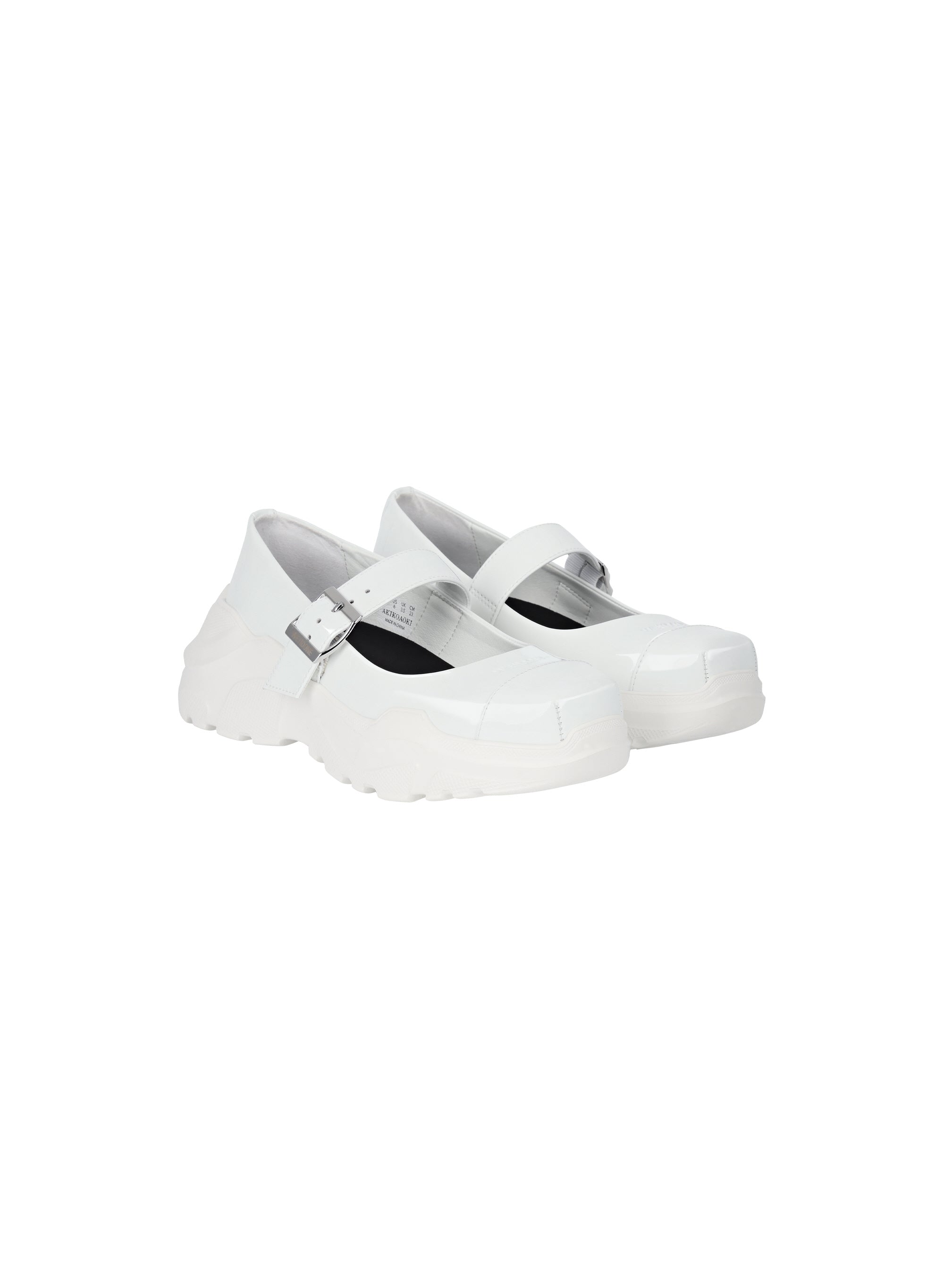 【AKIKOAOKI X WE11DONE】WHITE WOMENS MARY JANES