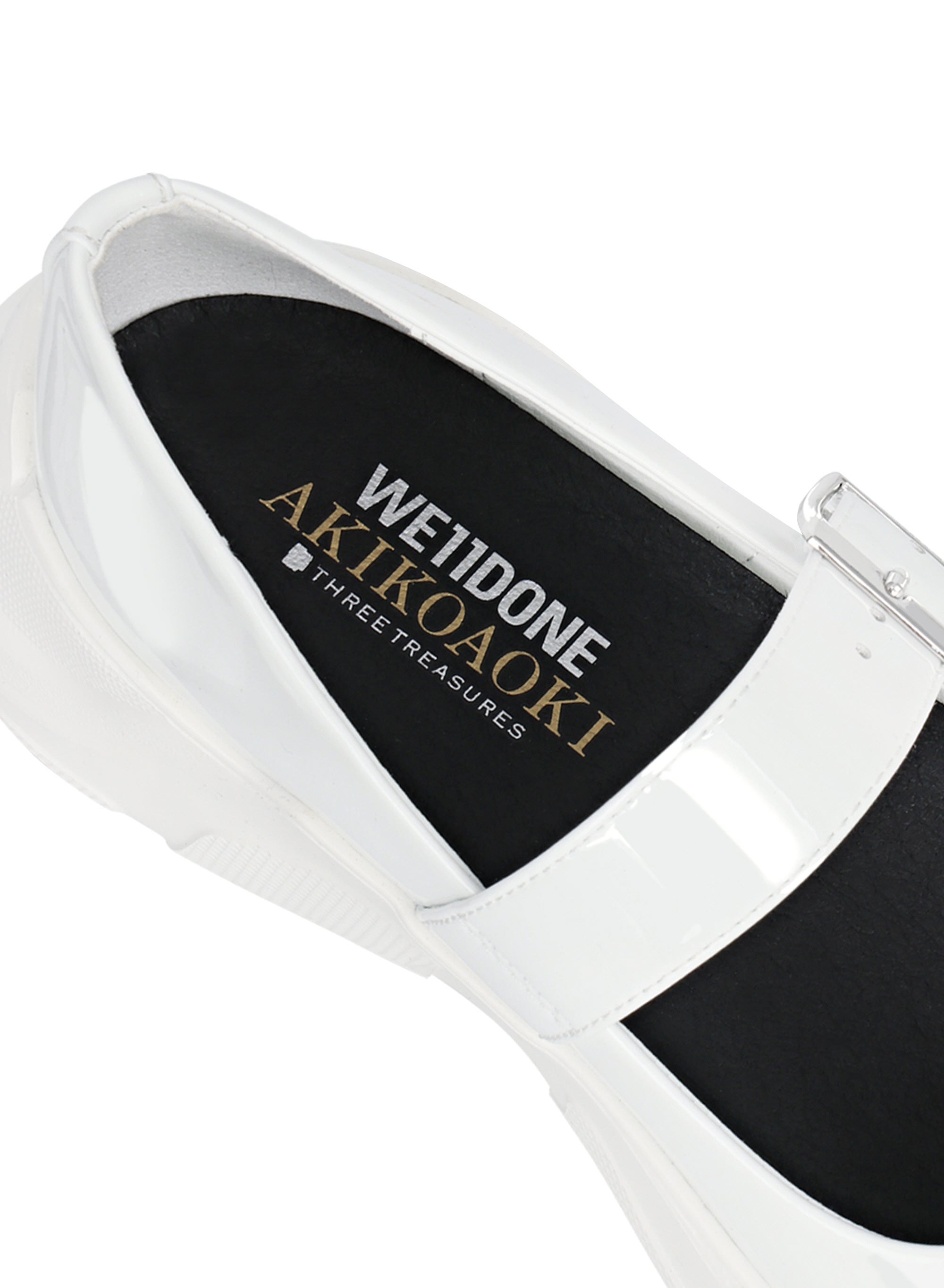 【AKIKOAOKI X WE11DONE】WHITE WOMENS MARY JANES