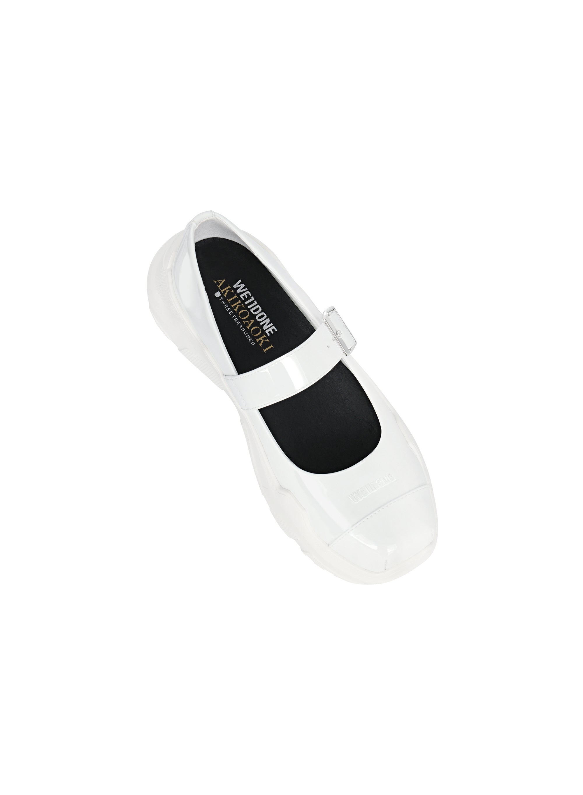 【AKIKOAOKI X WE11DONE】WHITE WOMENS MARY JANES