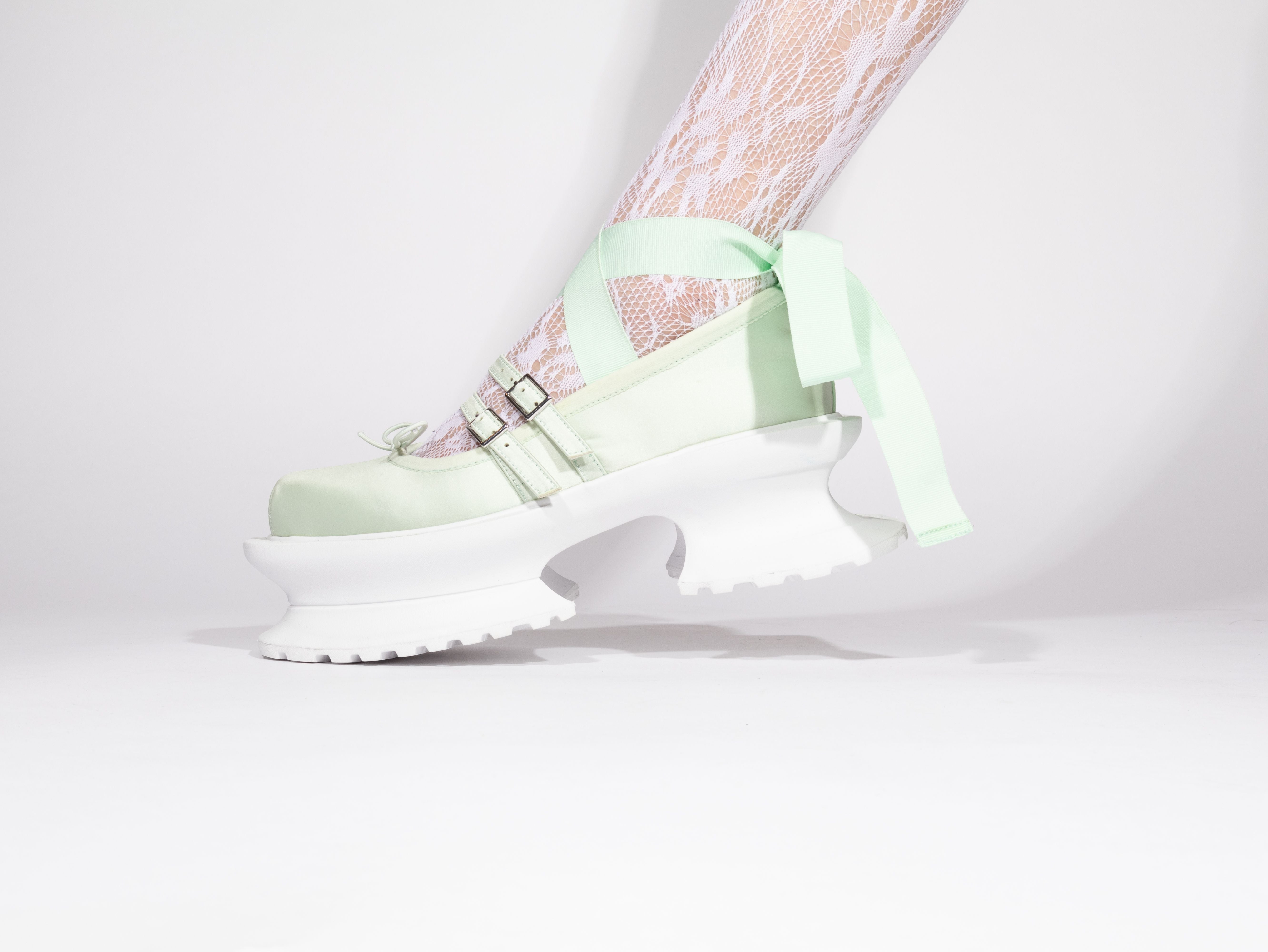 Aerial Coppelia -satin Mint×WH