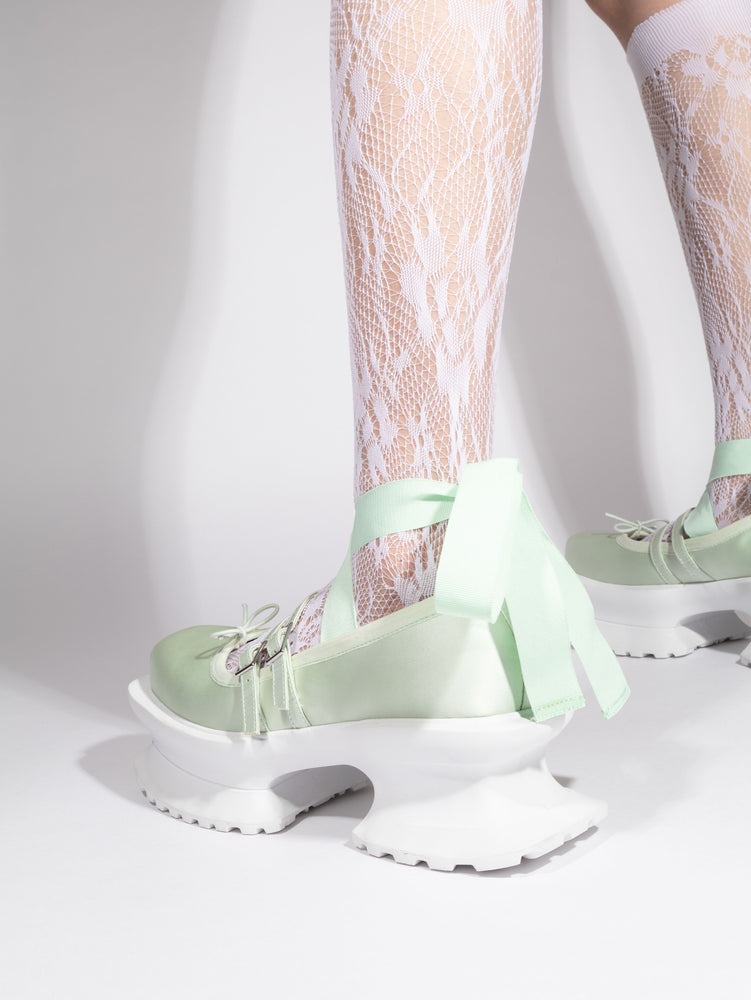 Aerial Coppelia -satin Mint×WH