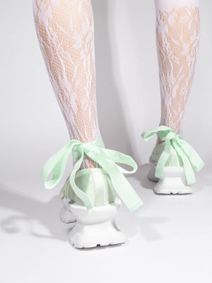 Aerial Coppelia -satin Mint×WH