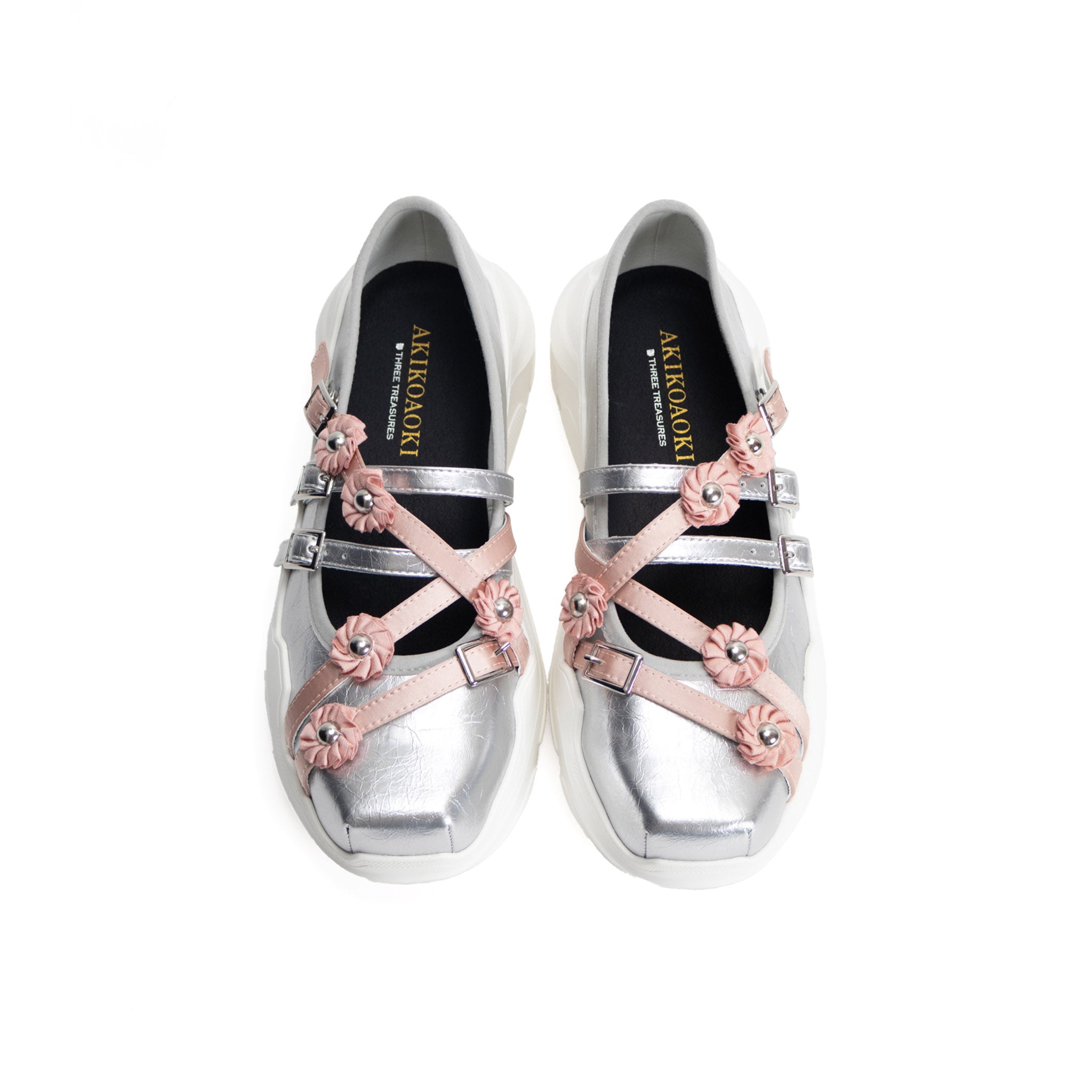 Flora Holiday Silver×Pink×White