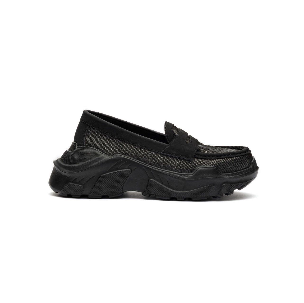 AKIKOAOKI ローファー　Regulated Gravity BK×WH Regulated Gravity BK×WH -faux leather（合皮） – AKIKOAOKI