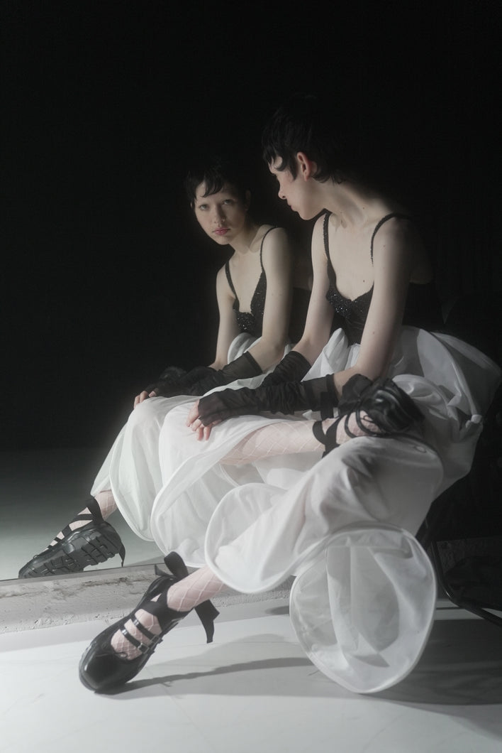 Giselle-faux leather BK×BK