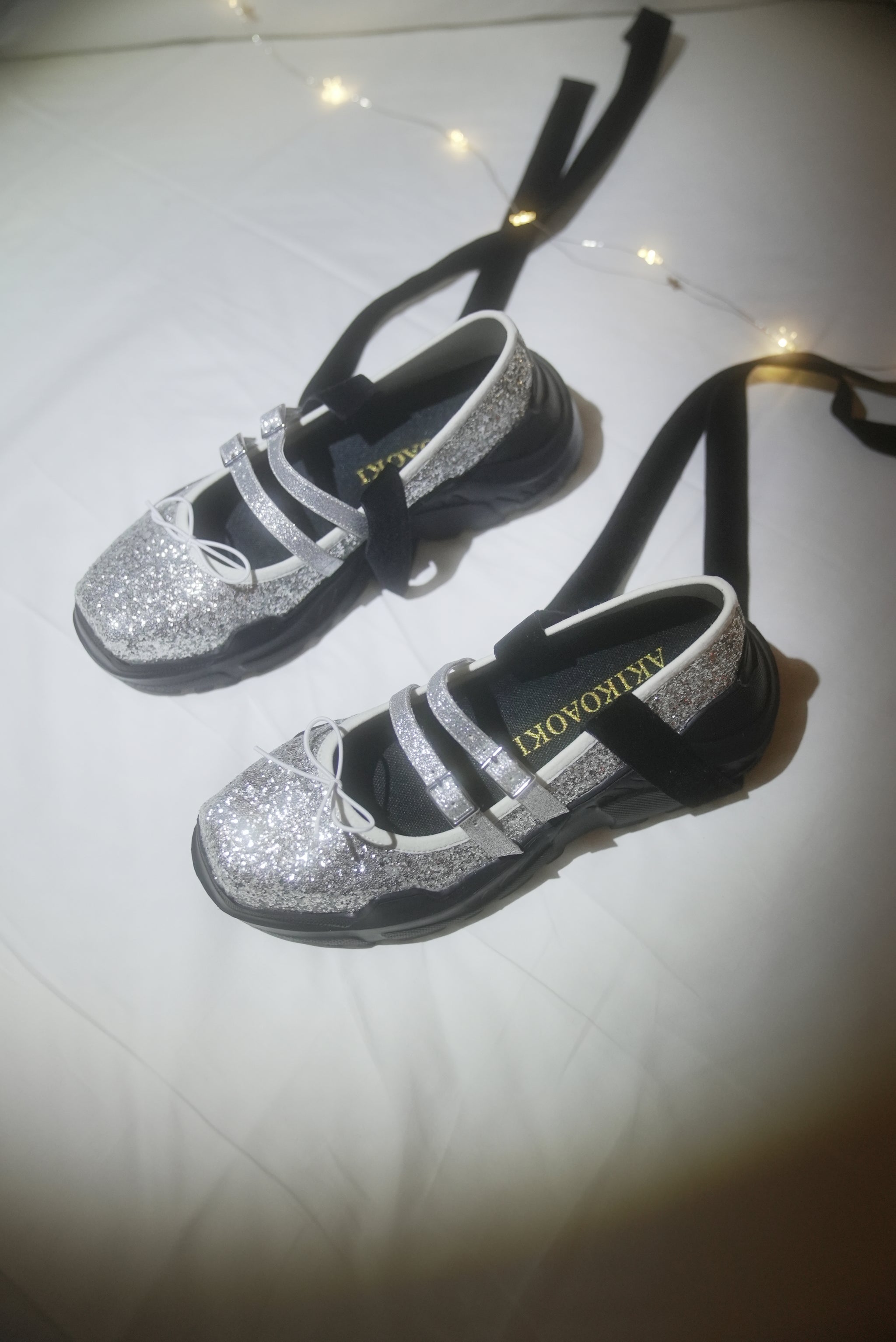 Giselle_glitter Silver glitter×BK