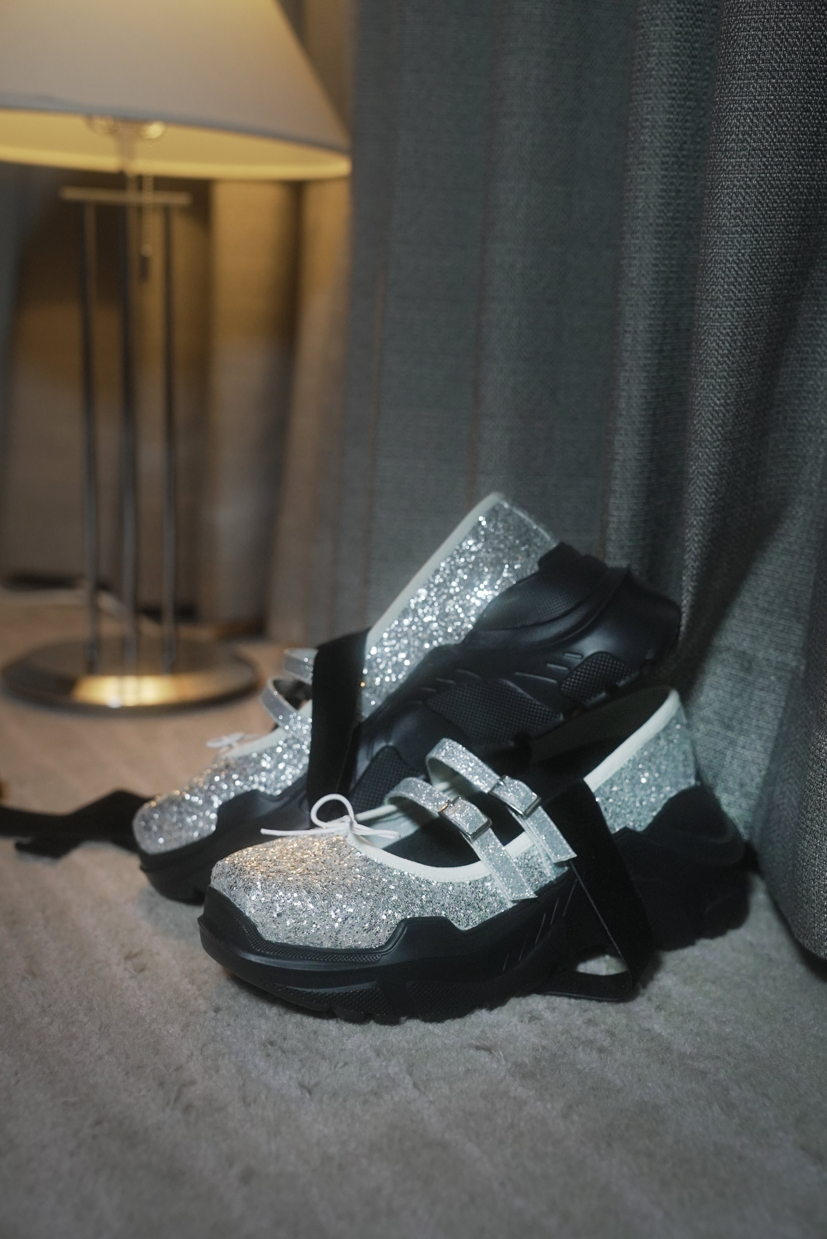 Giselle_glitter Silver glitter×BK