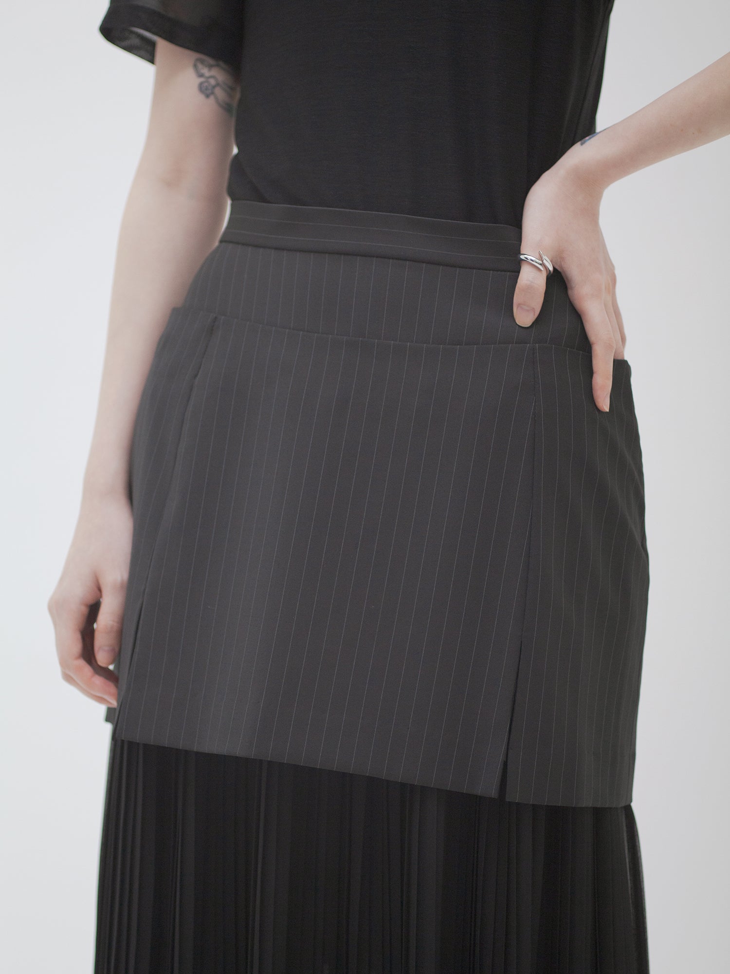 Layered pleats